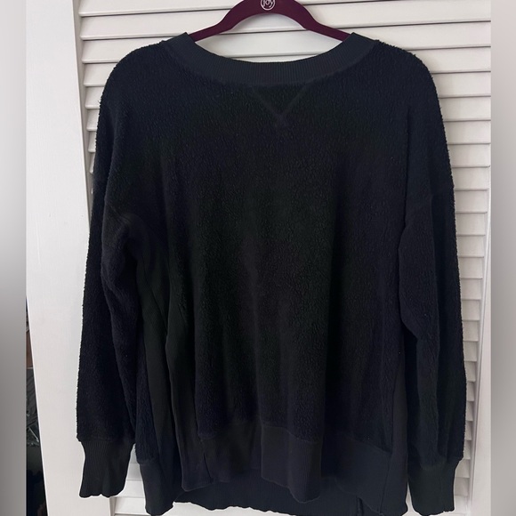 Women’s Aerie American Eagle Oversized Crewneck Chill Out Sherpa Sweatshirt - Picture 1 of 4